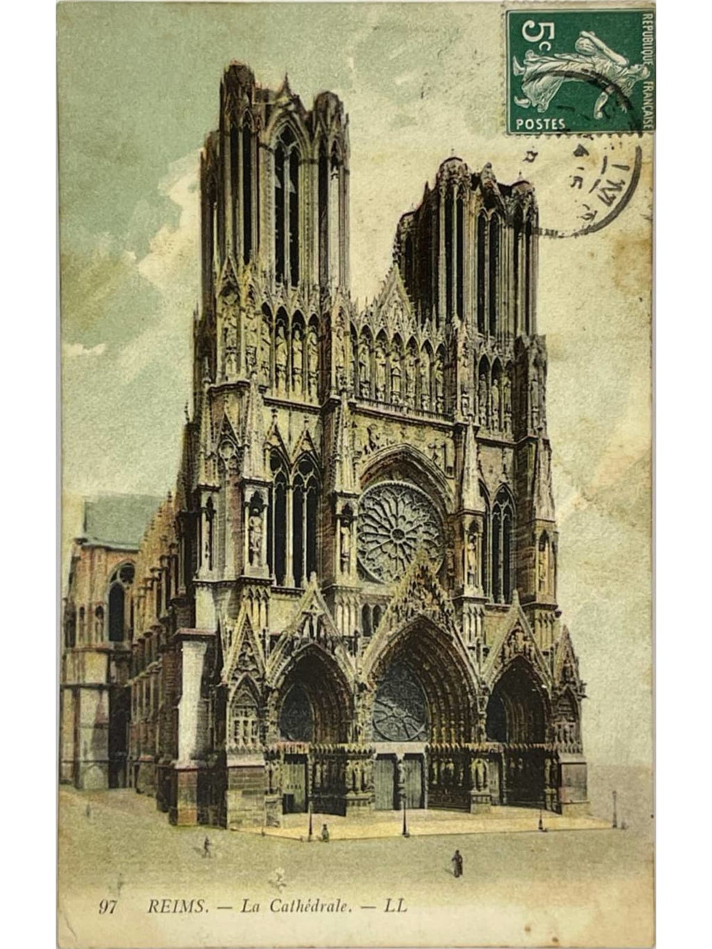 Recto de la carte postale
