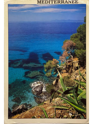 Méditerranée – Côte rocheuse et eaux turquoise – CPSM 1992