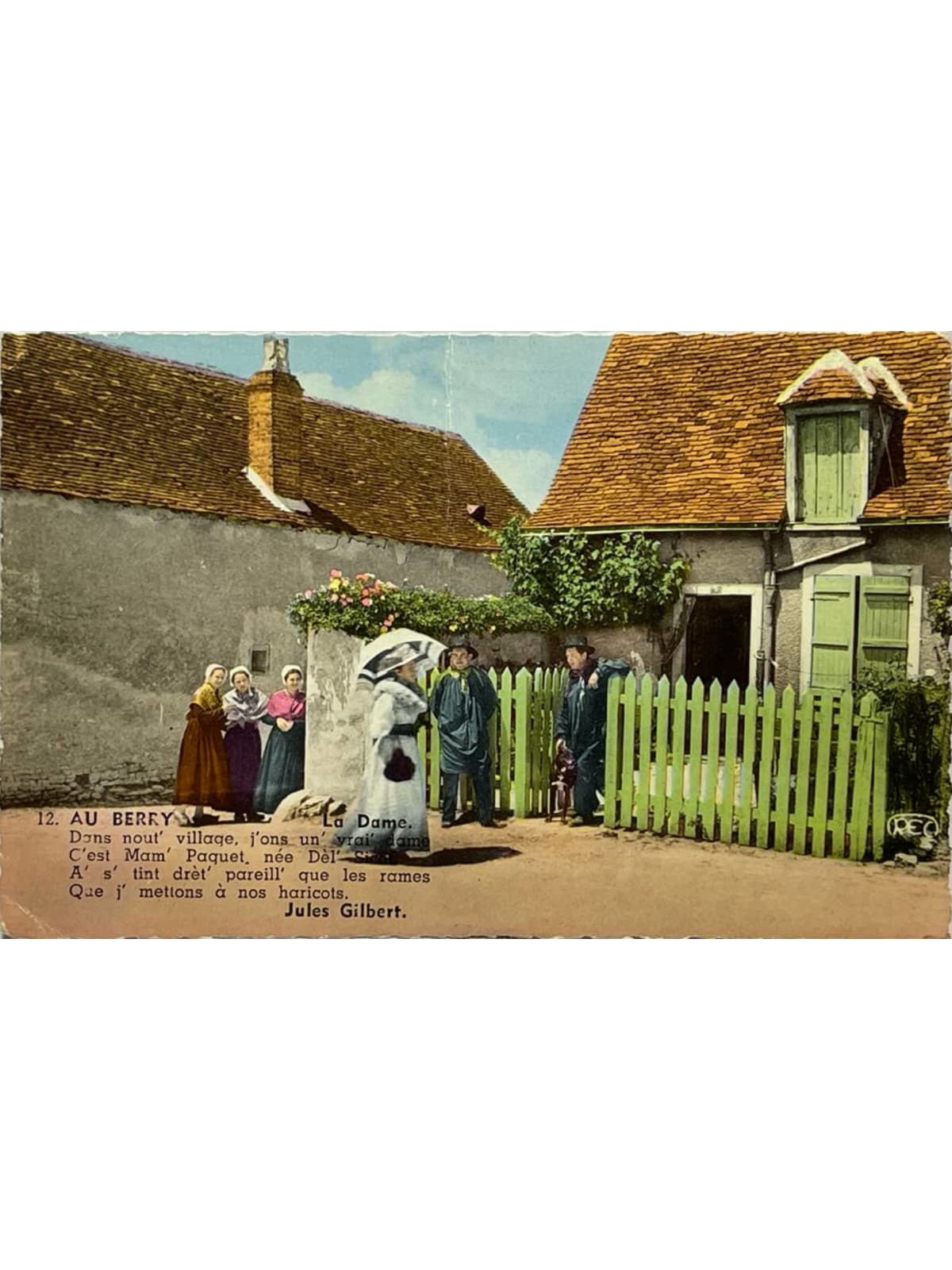 Recto de la carte postale