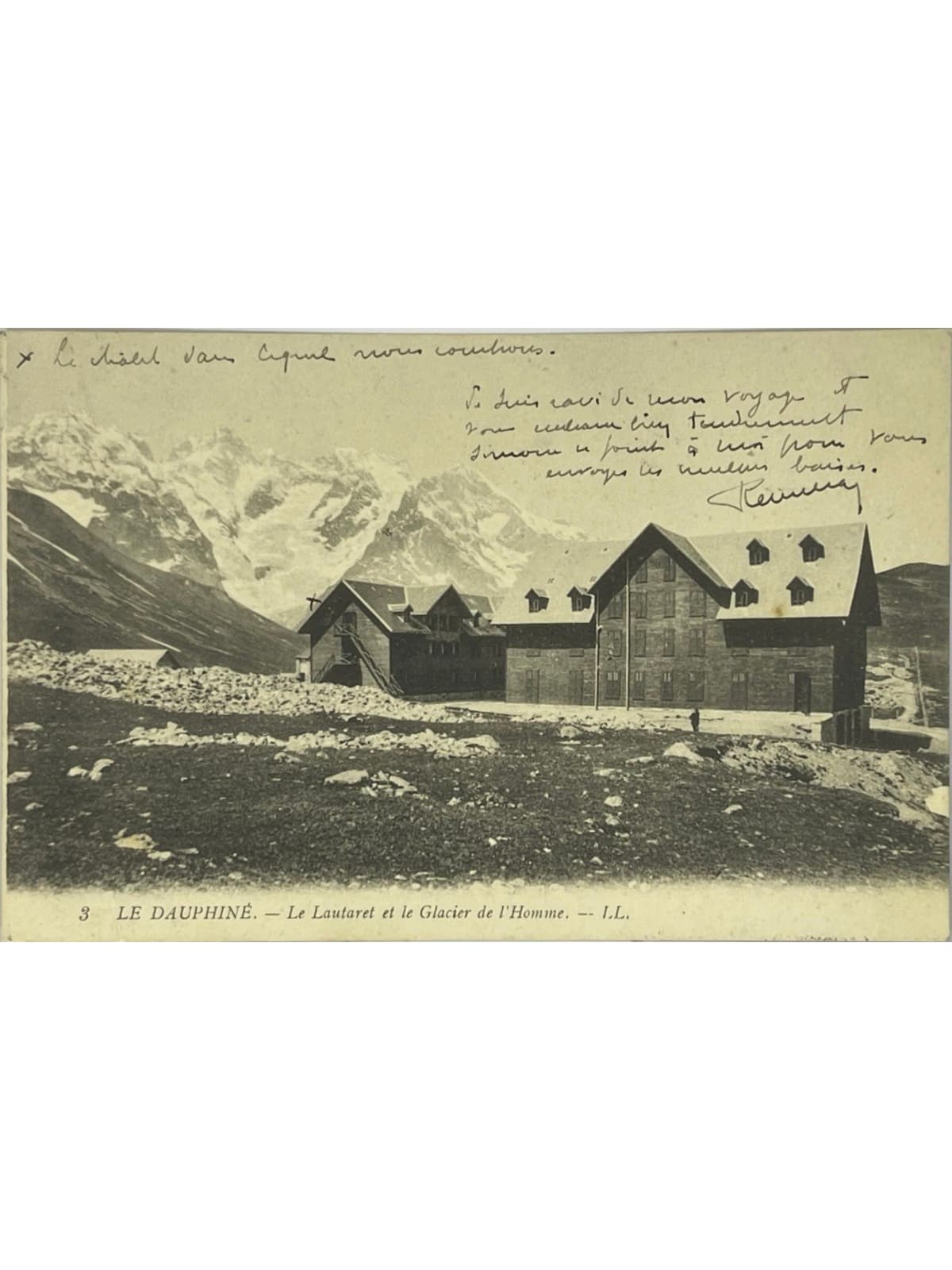Recto de la carte postale