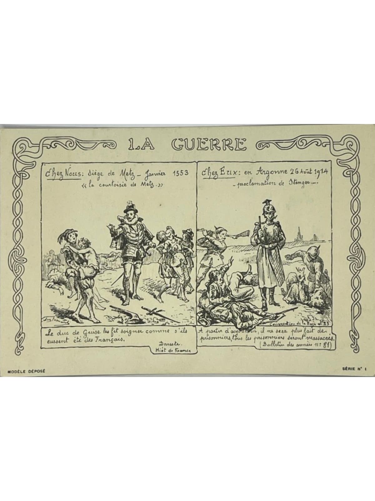 Recto de la carte postale
