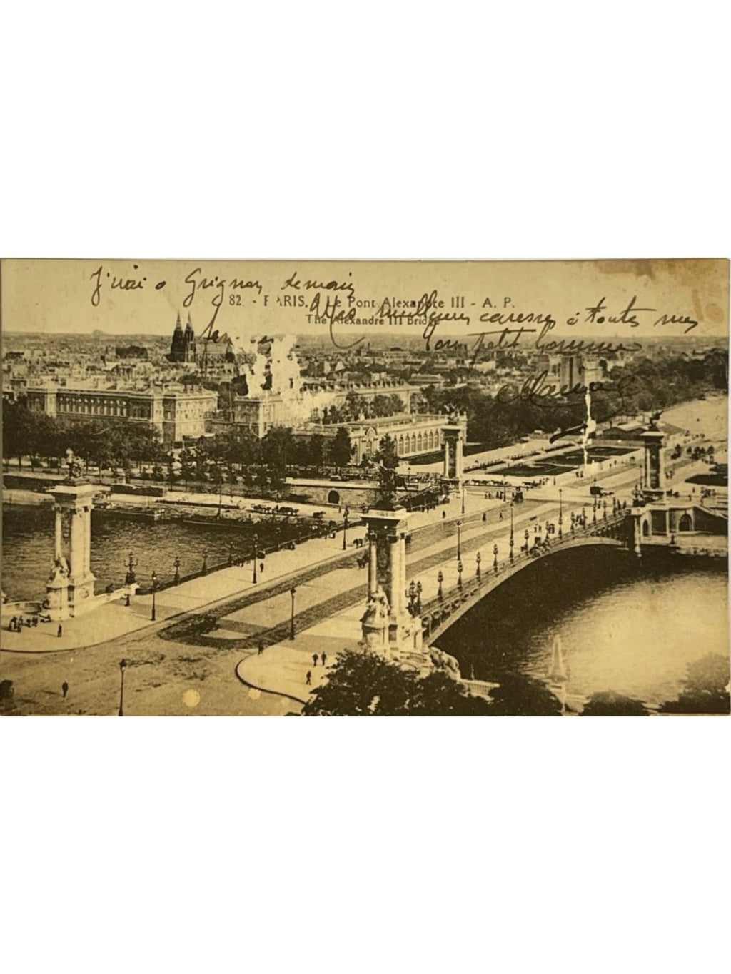 Recto de la carte postale