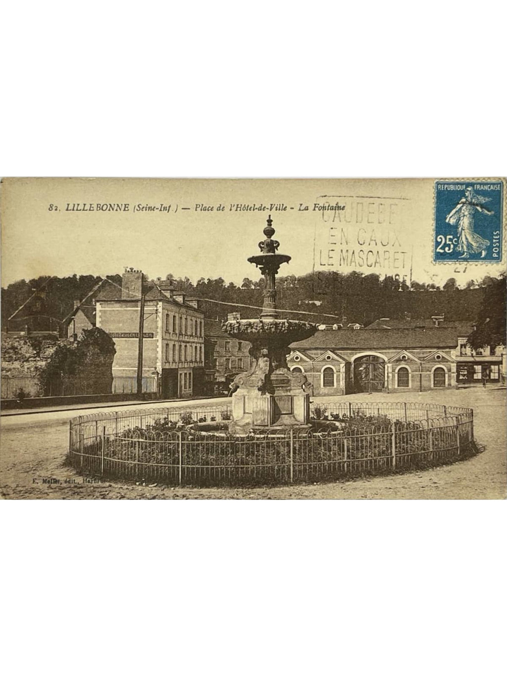 Recto de la carte postale