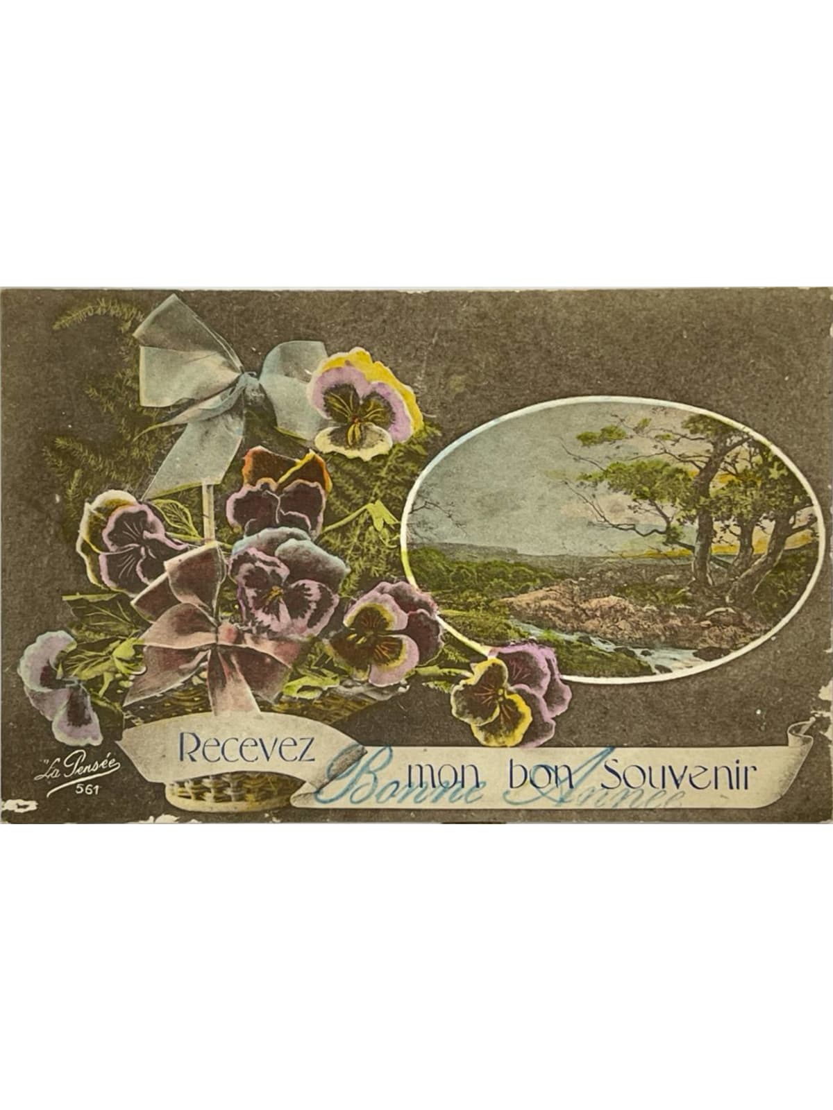 Recto de la carte postale