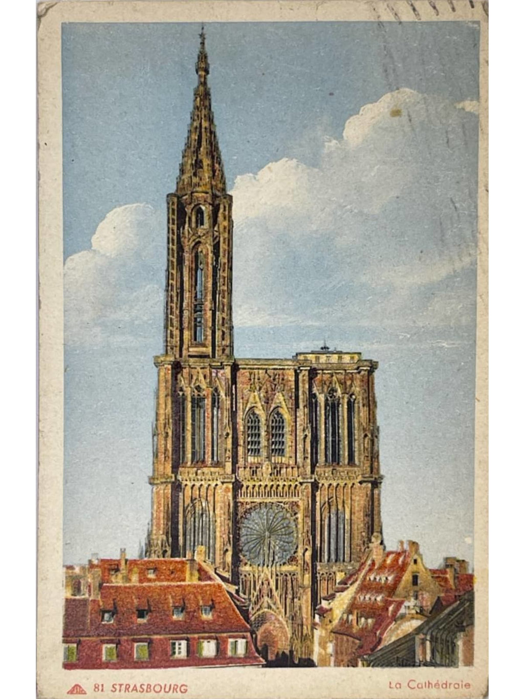 Recto de la carte postale