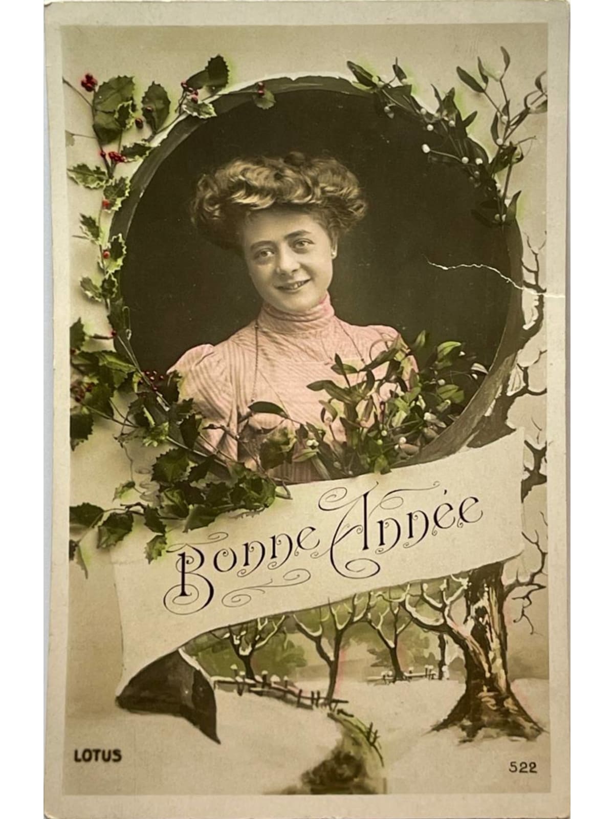 Recto de la carte postale