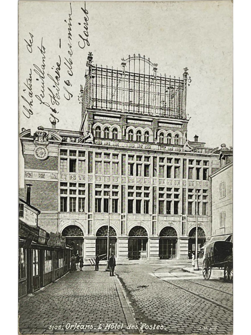 Recto de la carte postale