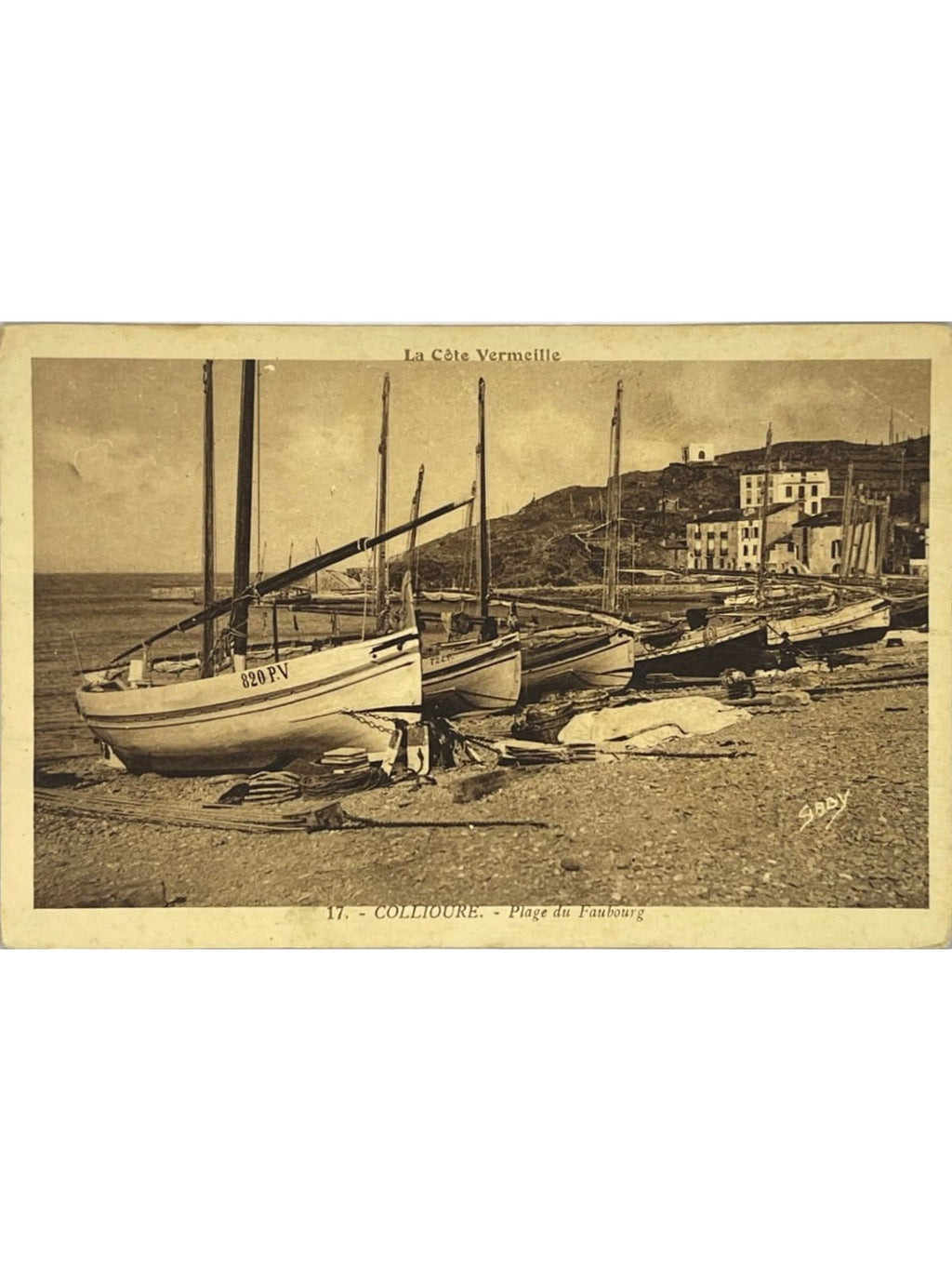 Recto de la carte postale