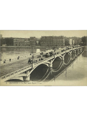 Bayonne – Le Pont Saint-Esprit animé – CPA n° 5