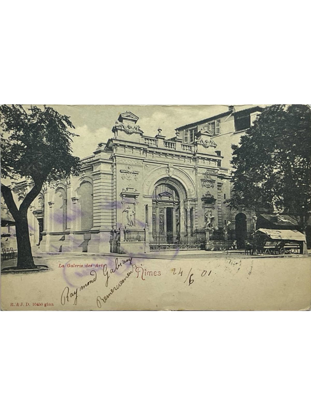 Recto de la carte postale