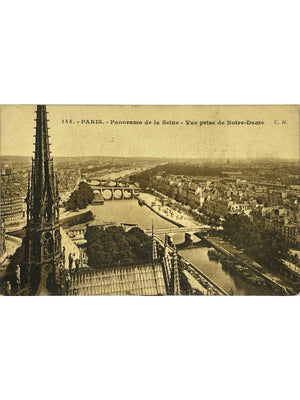 Paris – Panorama de la Seine vu de Notre-Dame – CPA n° 145