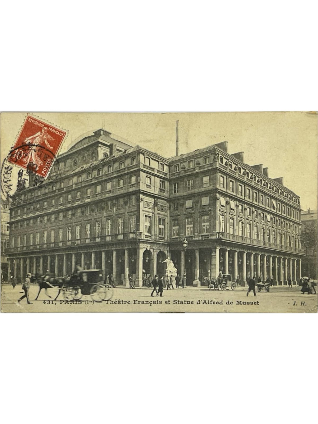 Recto de la carte postale
