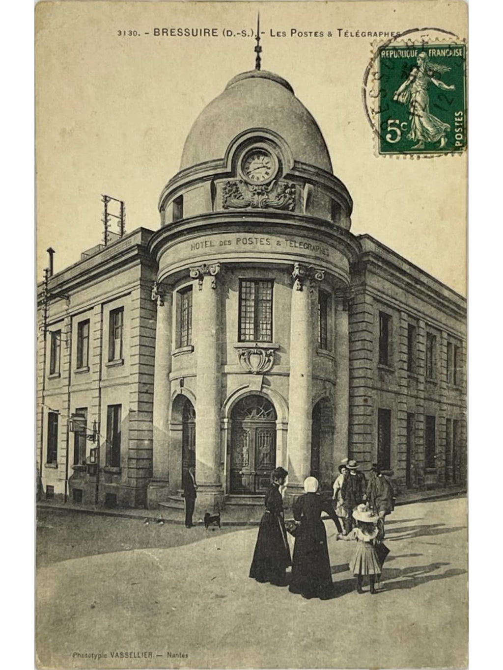Recto de la carte postale