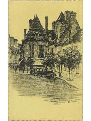 Carte postale – Dijon – Place des Cordeliers, Hôtel Hugonnet – D. Richier