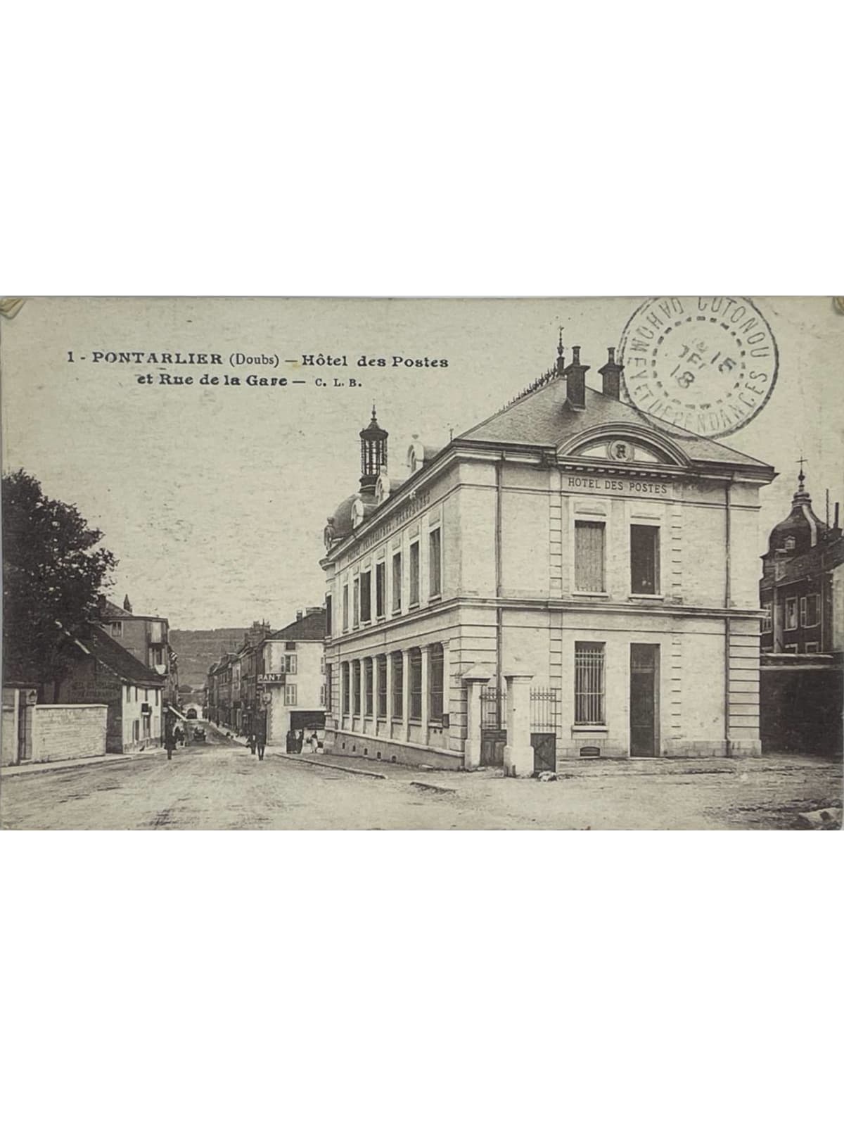 Recto de la carte postale