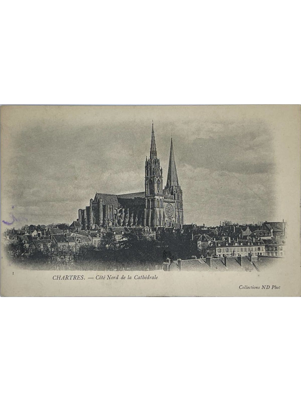 Recto de la carte postale