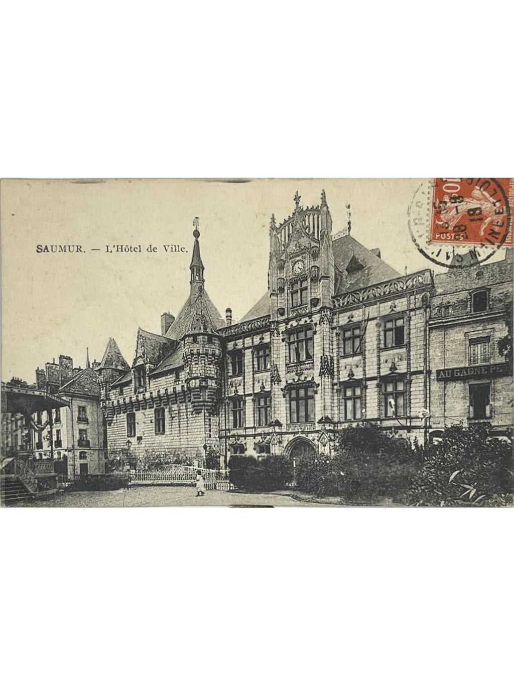 Recto de la carte postale