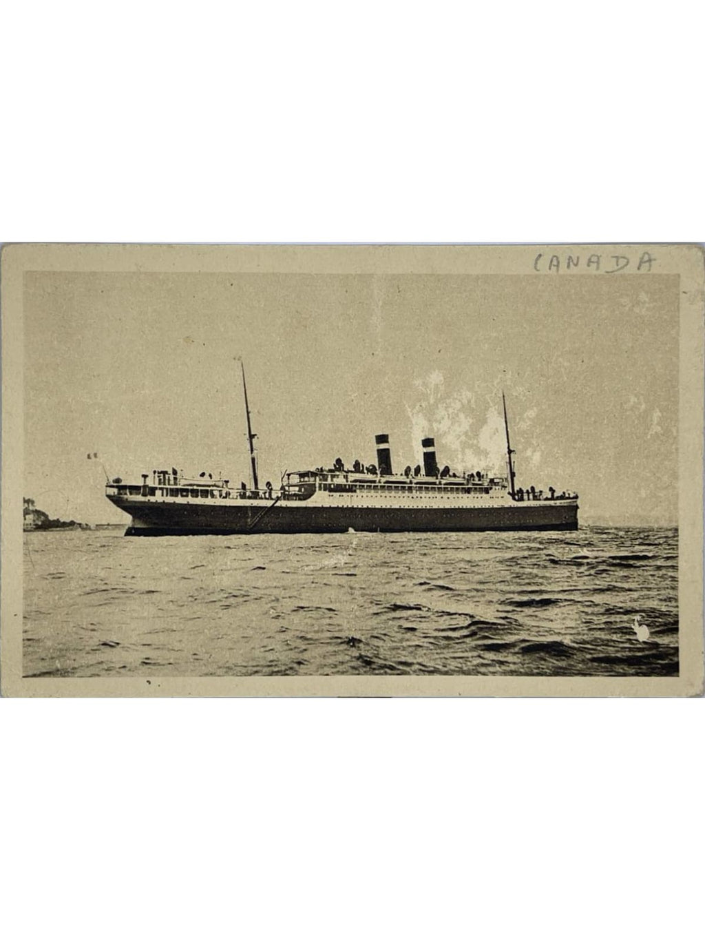 Recto de la carte postale