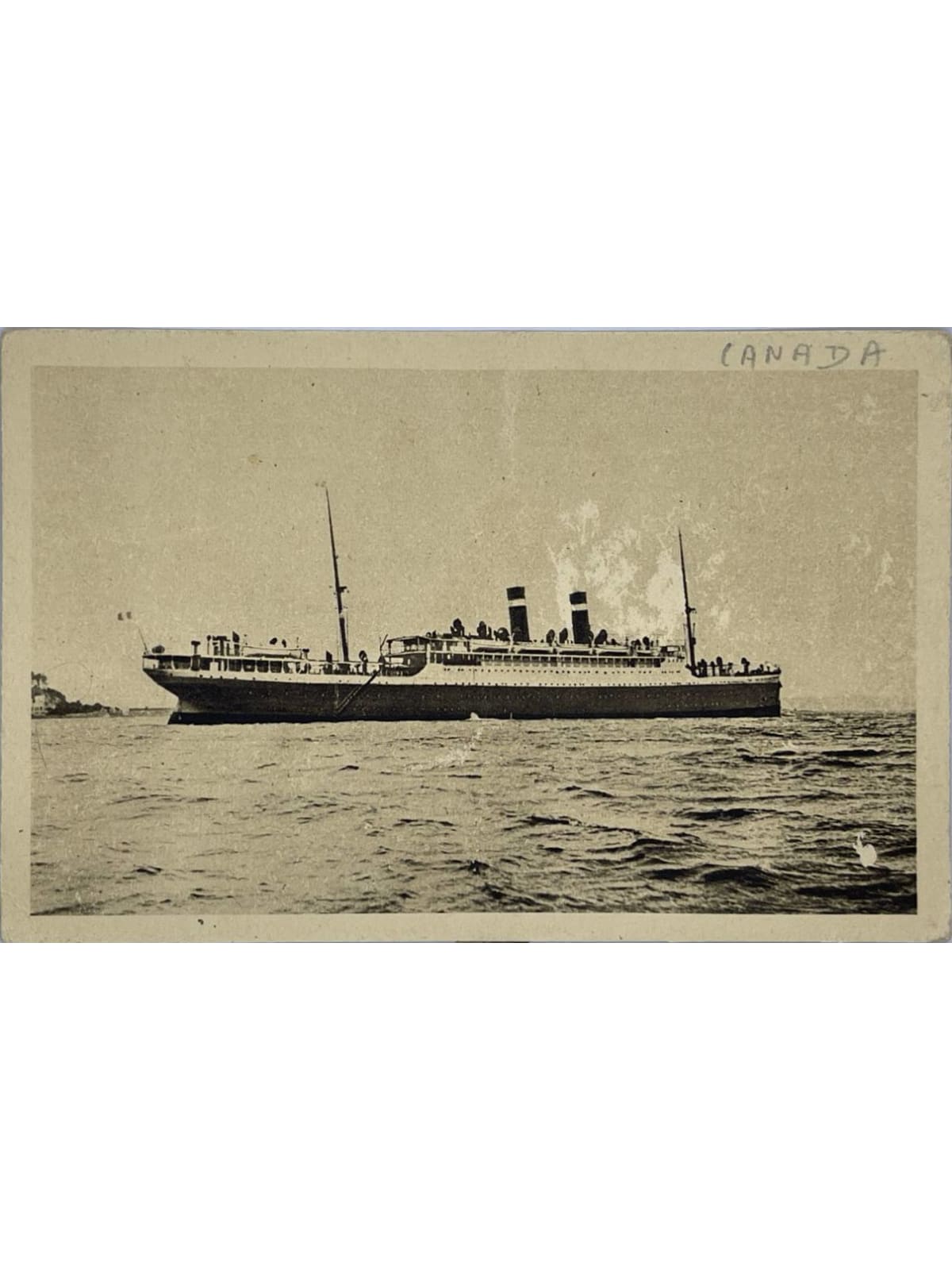 Recto de la carte postale