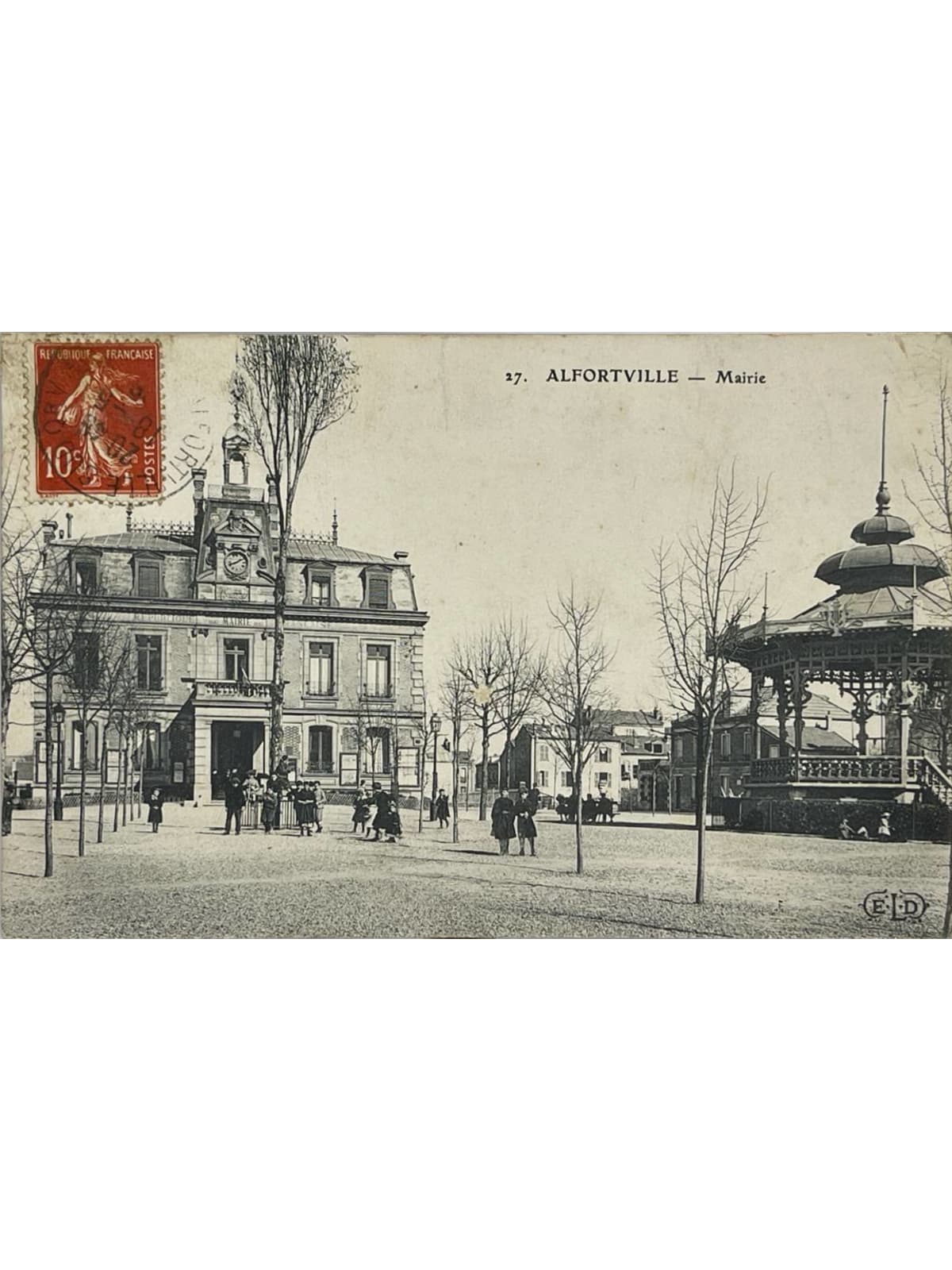 Recto de la carte postale