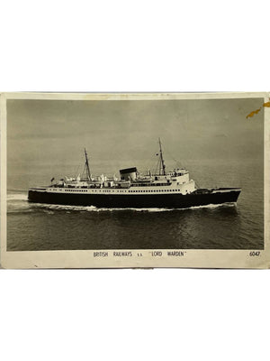 Carte postale – British Railways – S.S. Lord Warden en mer – Skyfotos n° 6047