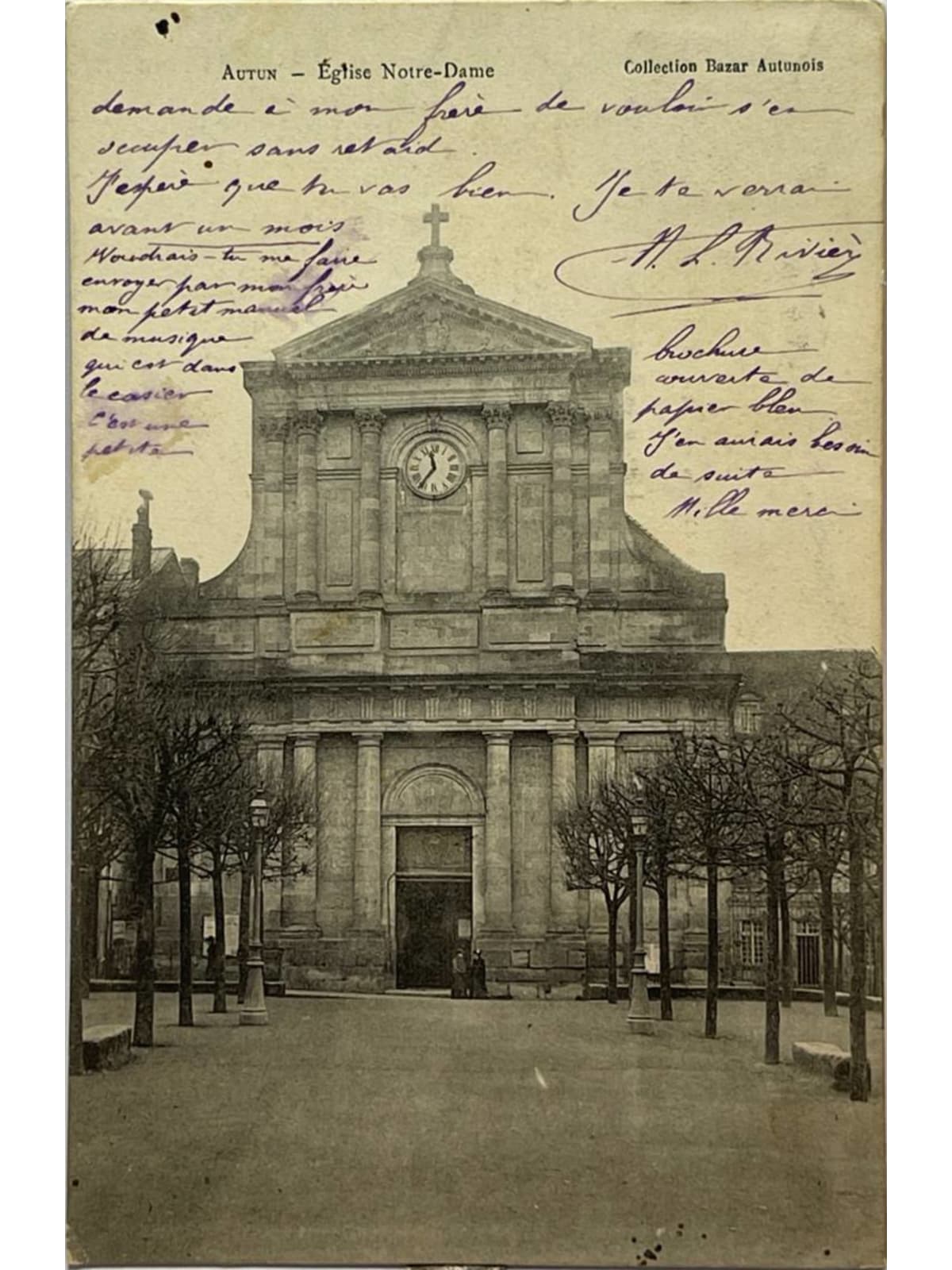 Recto de la carte postale