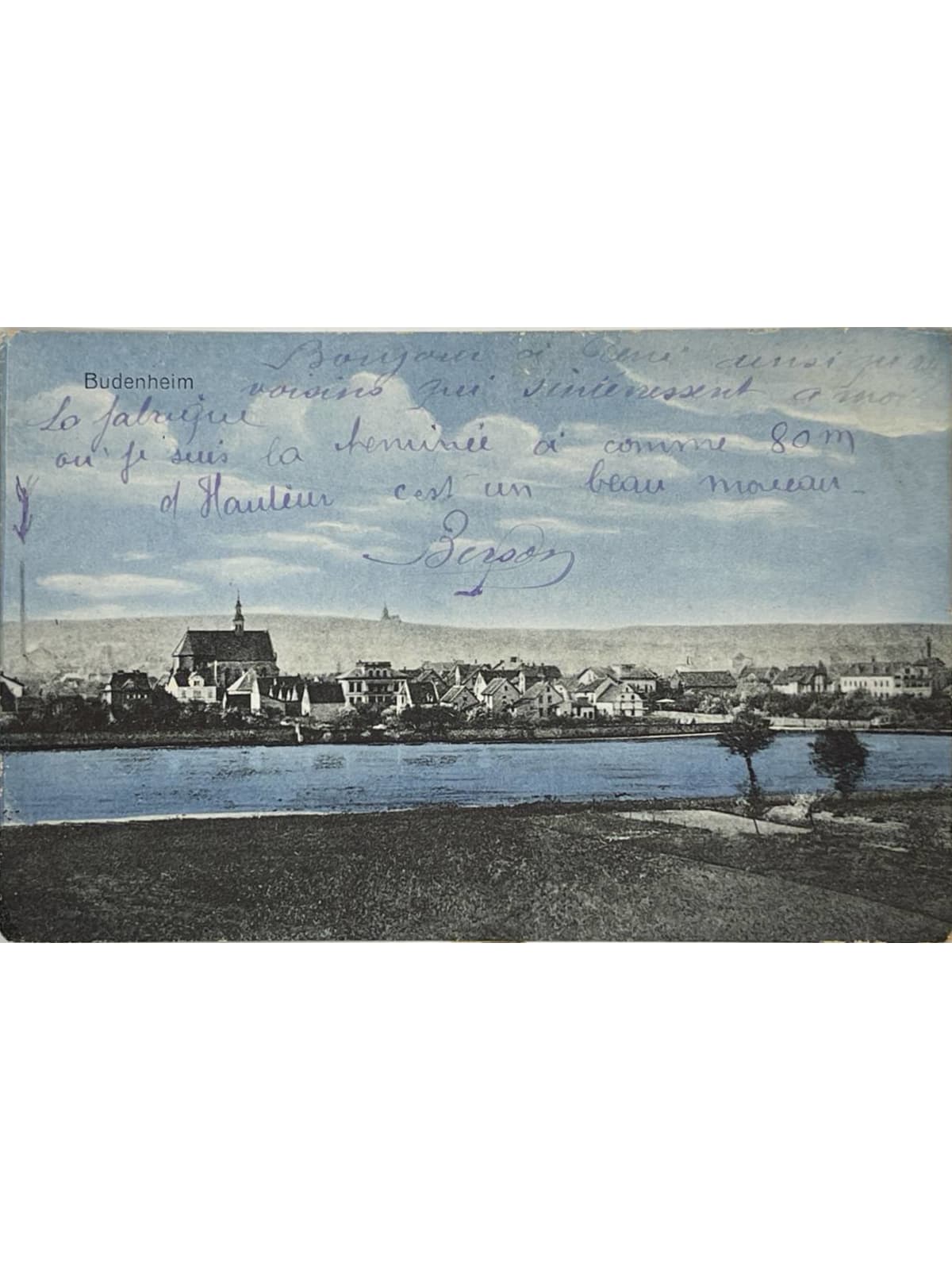 Recto de la carte postale
