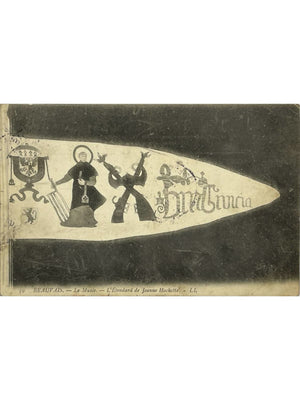 Beauvais – Musée, étendard de Jeanne Hachette – CPA LL n°59