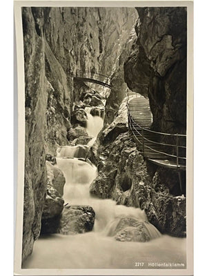 Höllentalklamm à Grainau – Gorge et cascades – Photo Beckert – CPA n° 2217