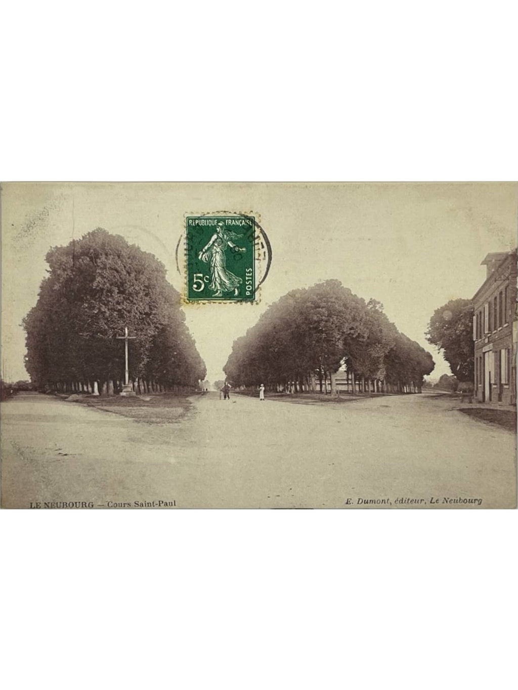 Recto de la carte postale