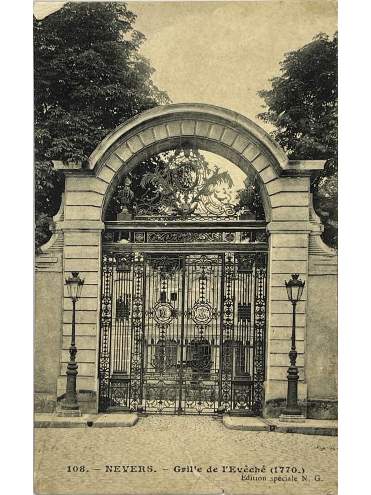 Recto de la carte postale