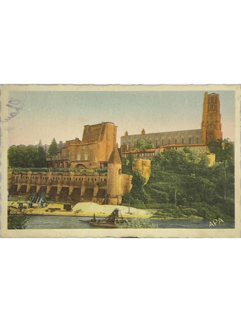 Recto de la carte postale