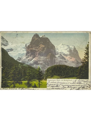 Rosenlaui – Wellhorn et Wetterhorn, Suisse – CPA 1904