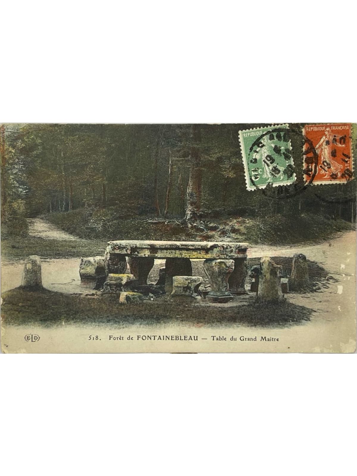 Recto de la carte postale