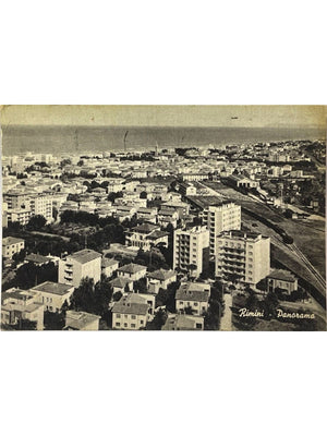 Rimini – Panorama de la ville et voies ferrées – CPSM années 1960