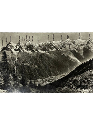 Carte postale – Chamonix-Mont-Blanc – Panorama des Aiguilles depuis la Flégère – Jansol