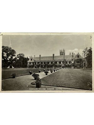 Carte postale – Oxford – Magdalen College Gardens – carte photo ancienne