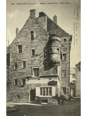 Saint-Pol-de-Léon – Maison prébendale du XVIe siècle – CPA n° 729