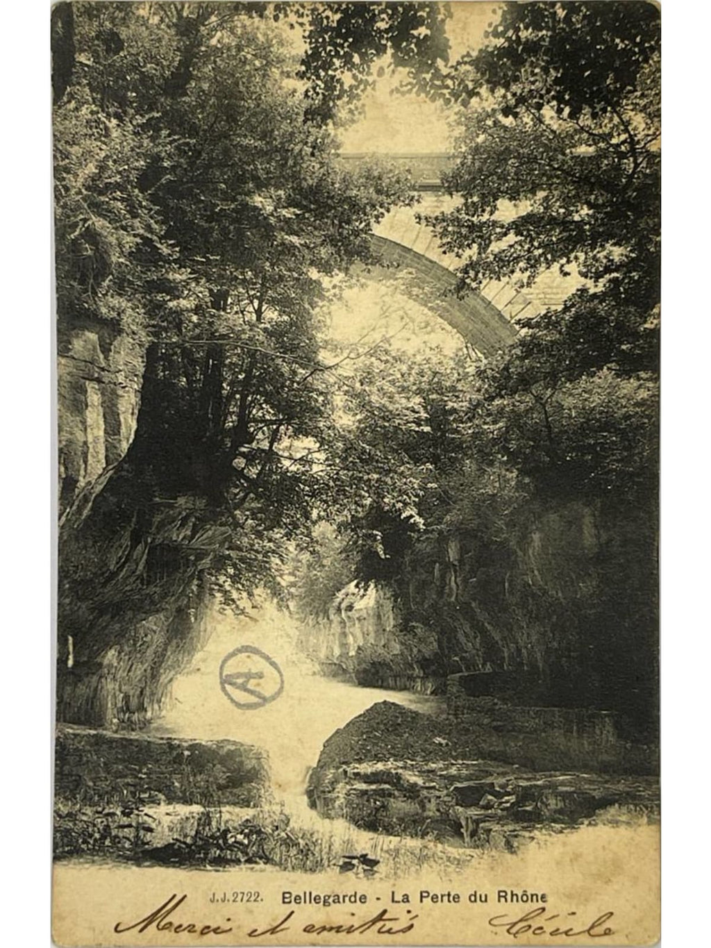 Recto de la carte postale