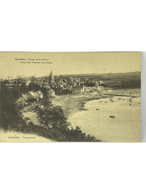 Saint-Suliac – Vue générale sur la Rance et embarcations – CPA