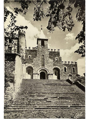 Ambialet (Tarn) – Prieuré, façade de l’église – CPSM Estel n° 45204