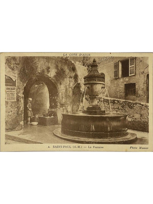 Saint-Paul-de-Vence – La Fontaine – Photo Munier – CPA n° 2