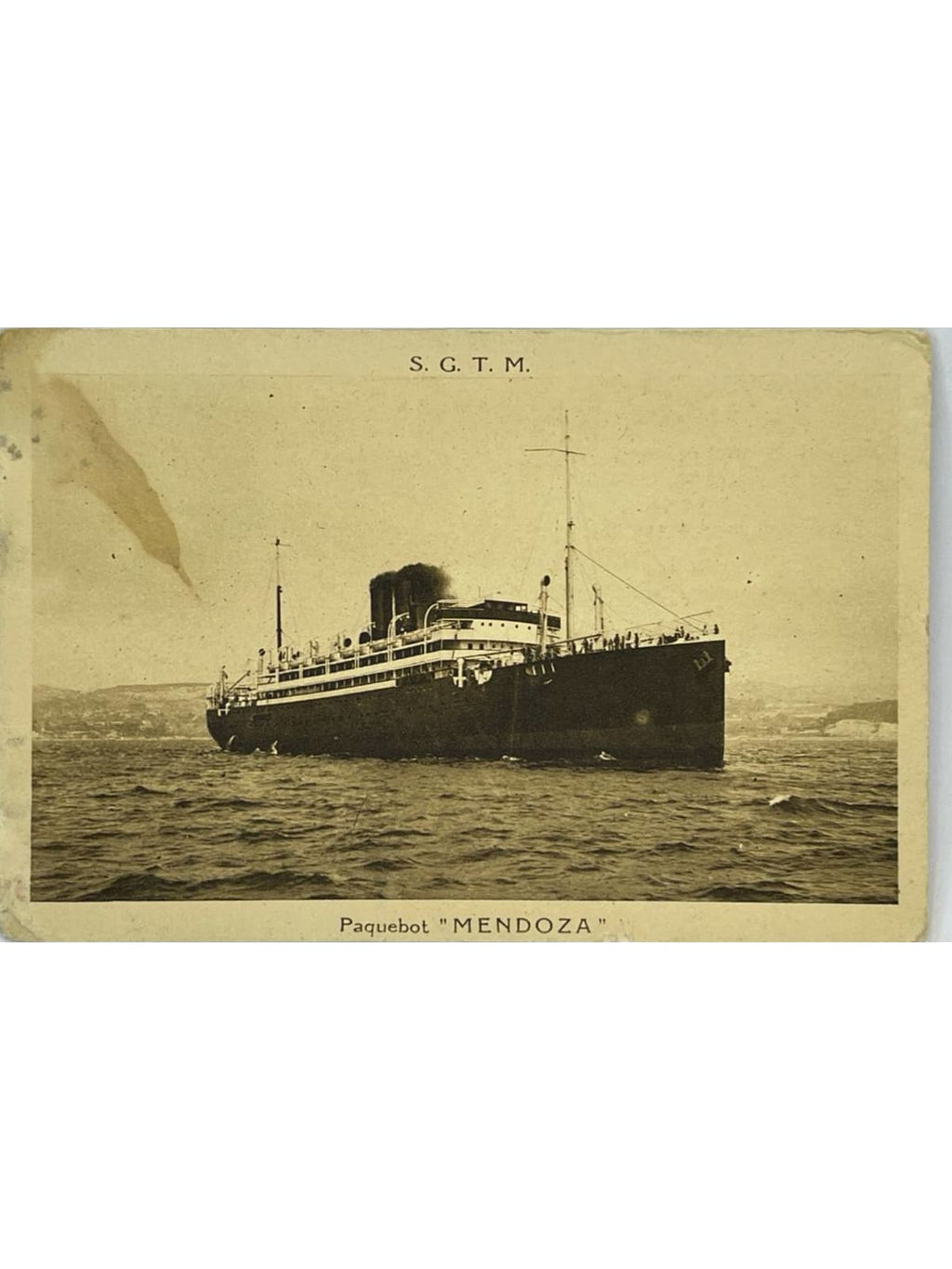 Recto de la carte postale