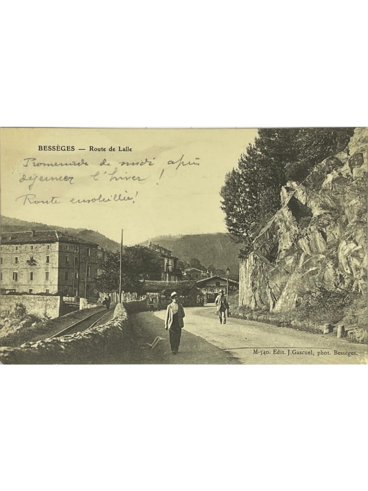 Recto de la carte postale