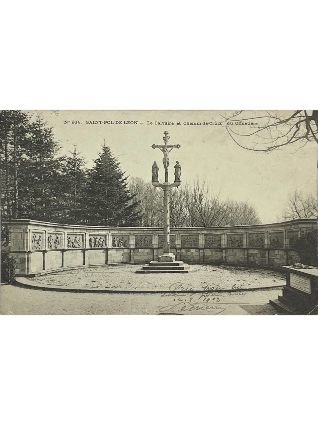 Recto de la carte postale