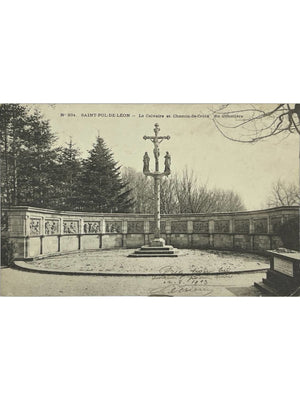 Saint-Pol-de-Léon – Calvaire et chemin de croix du cimetière – CPA n° 934