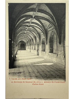 Fontevraud-l'Abbaye – Abbaye de Fontevraud, cloître nord – CPA n° 48