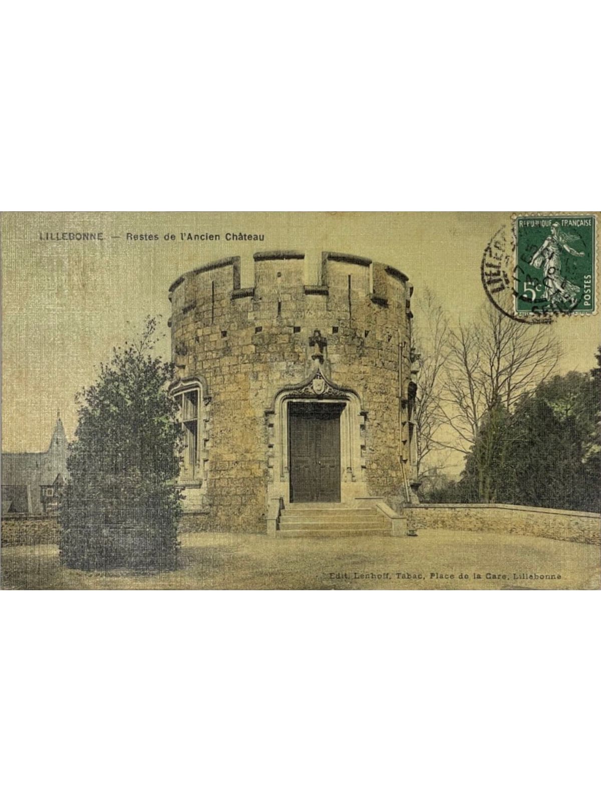 Recto de la carte postale