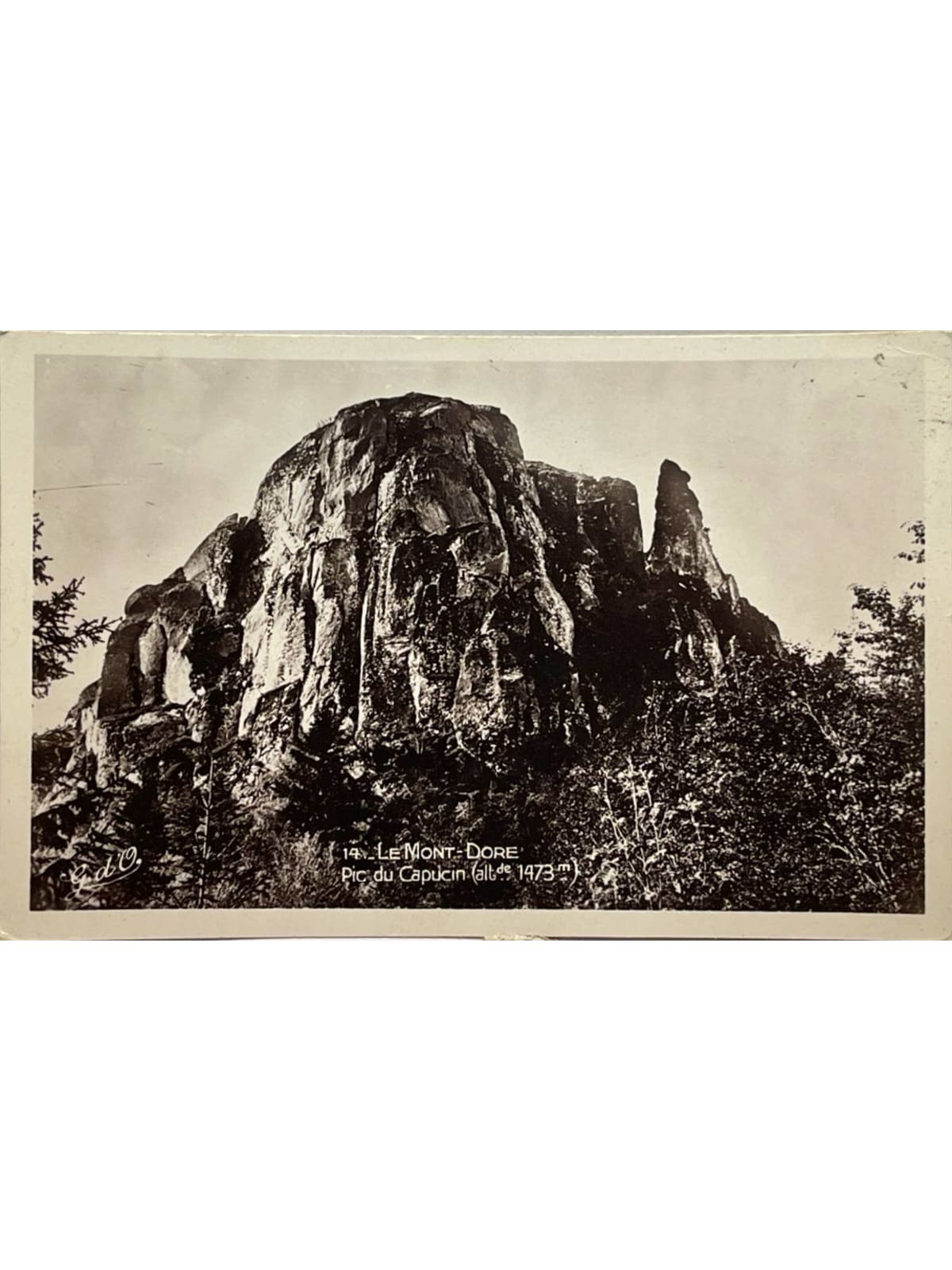 Recto de la carte postale