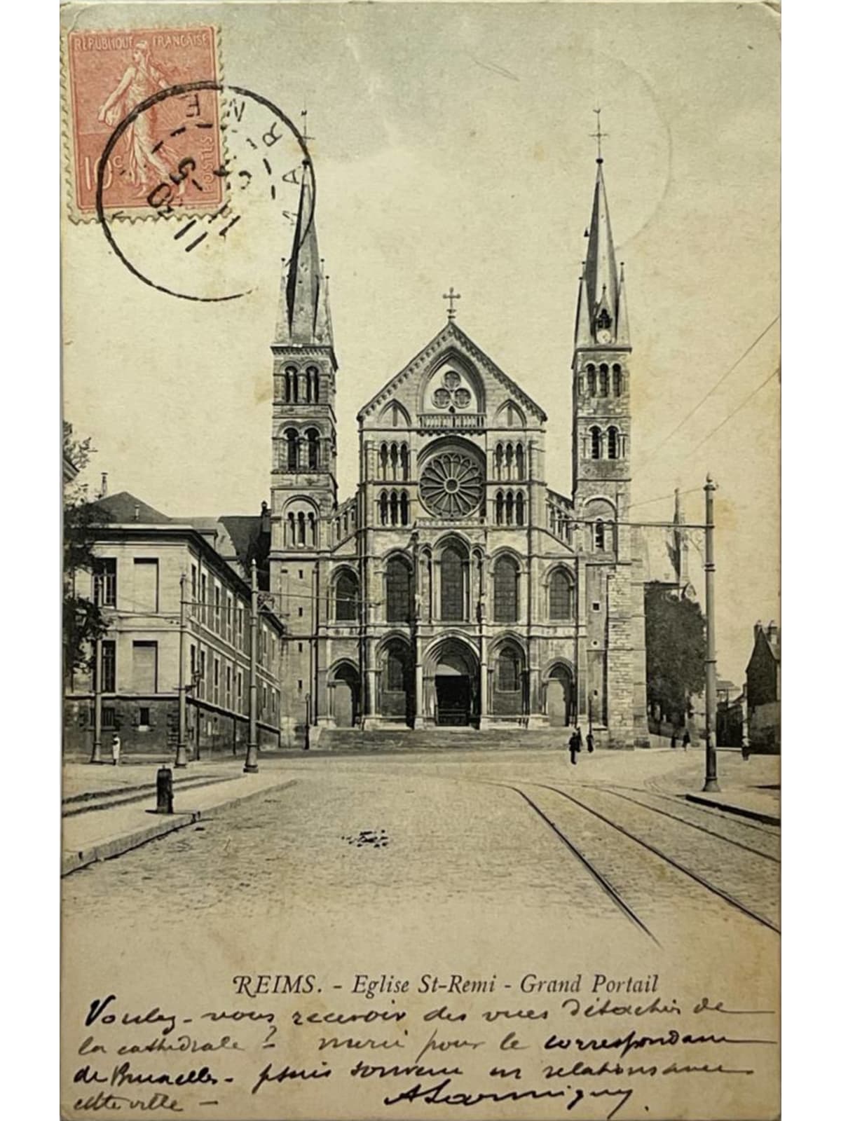Recto de la carte postale